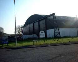 The J-type hangar at the airport survived in the wars and still standing The J-type hangar at the airport survived in the wars and still standing.